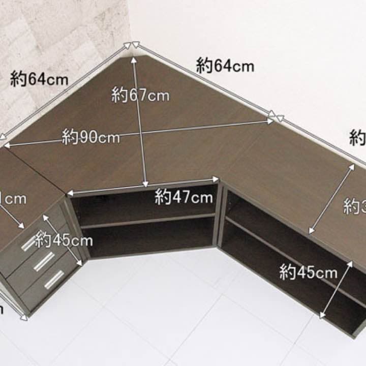 【27000→9890 お買い得】コーナースペースAVラック 3点セット☆