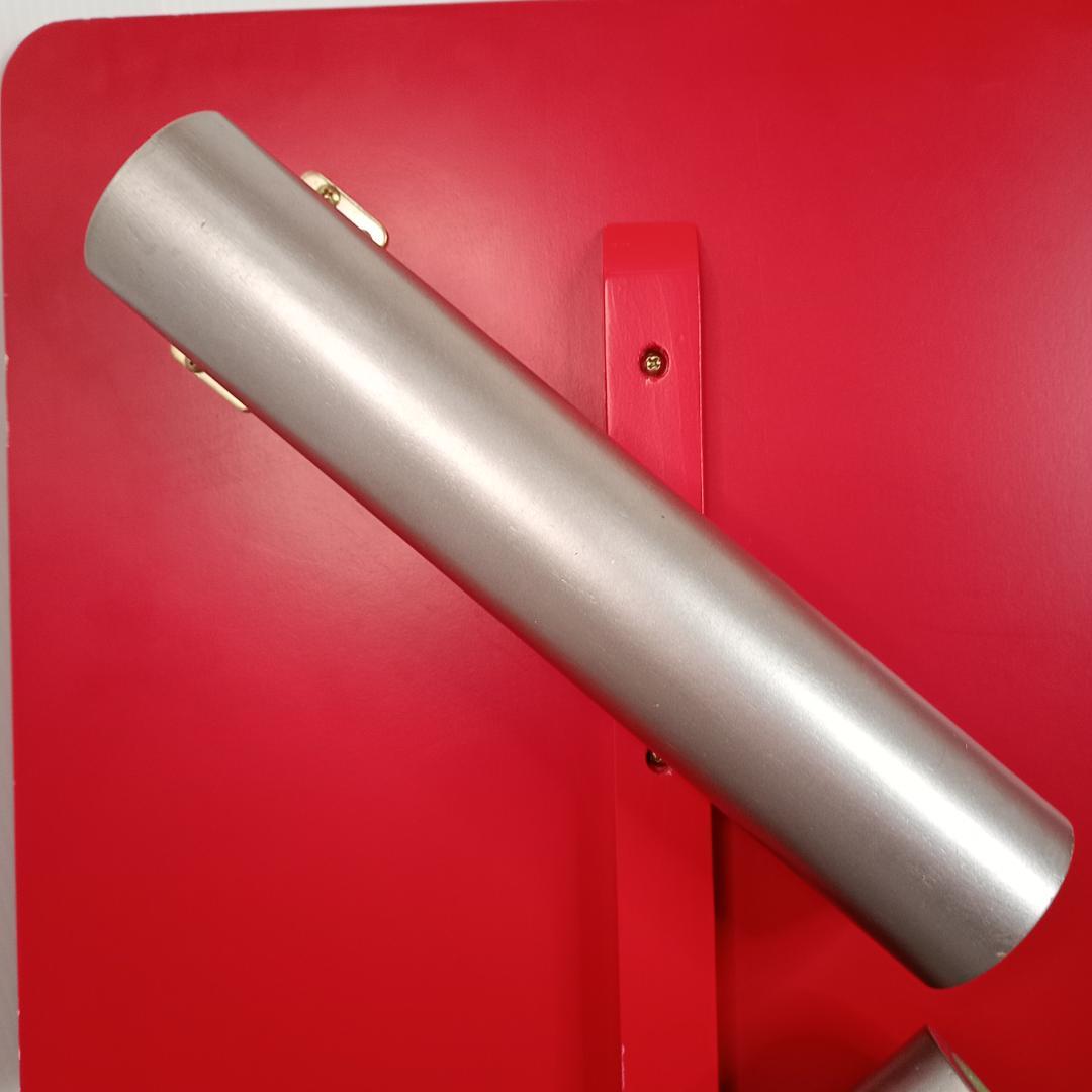 かわいい赤いテーブル　センターテーブル　折りたたみレトロ感あり　90-60-32