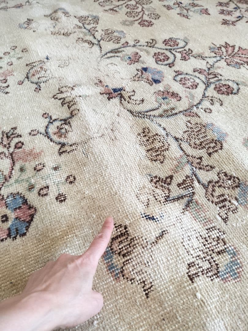 超大判/ベージュベースにパステルブルーやミントグリーン　No.743