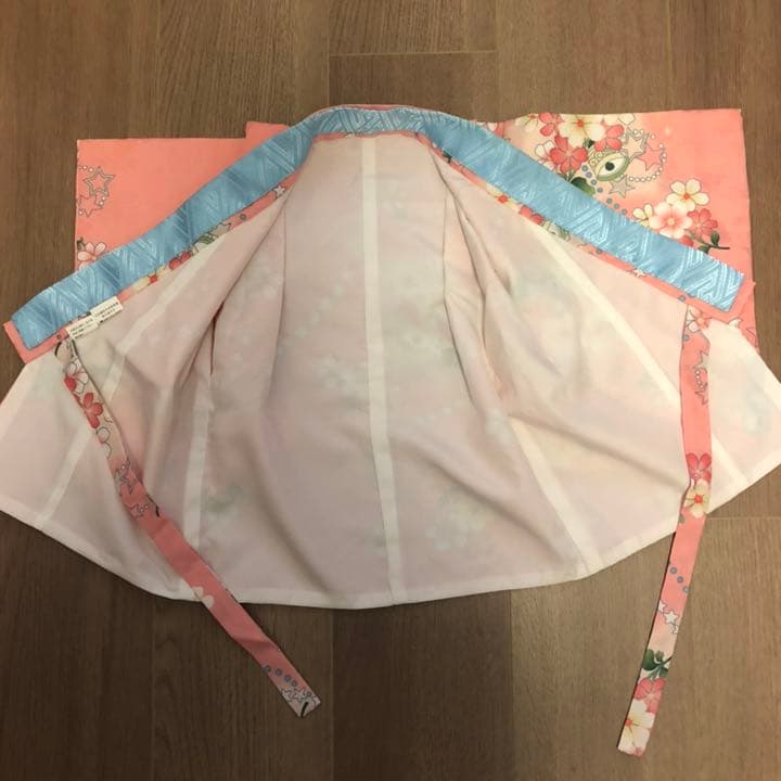 【着物】初節句　ピンク×エンジ