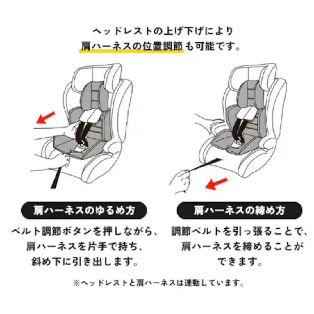 ISOFIX対応 ネイビー チャイルドシート　ジュニアシート　アイリスオーヤマ