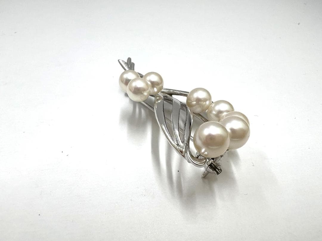 ミキモト MIKIMOTO パールブローチ ケース付き