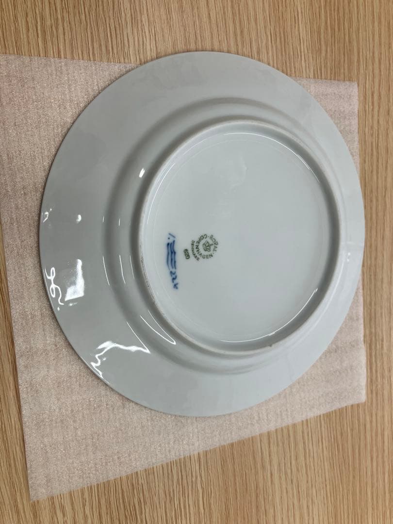   620 青い花柄皿