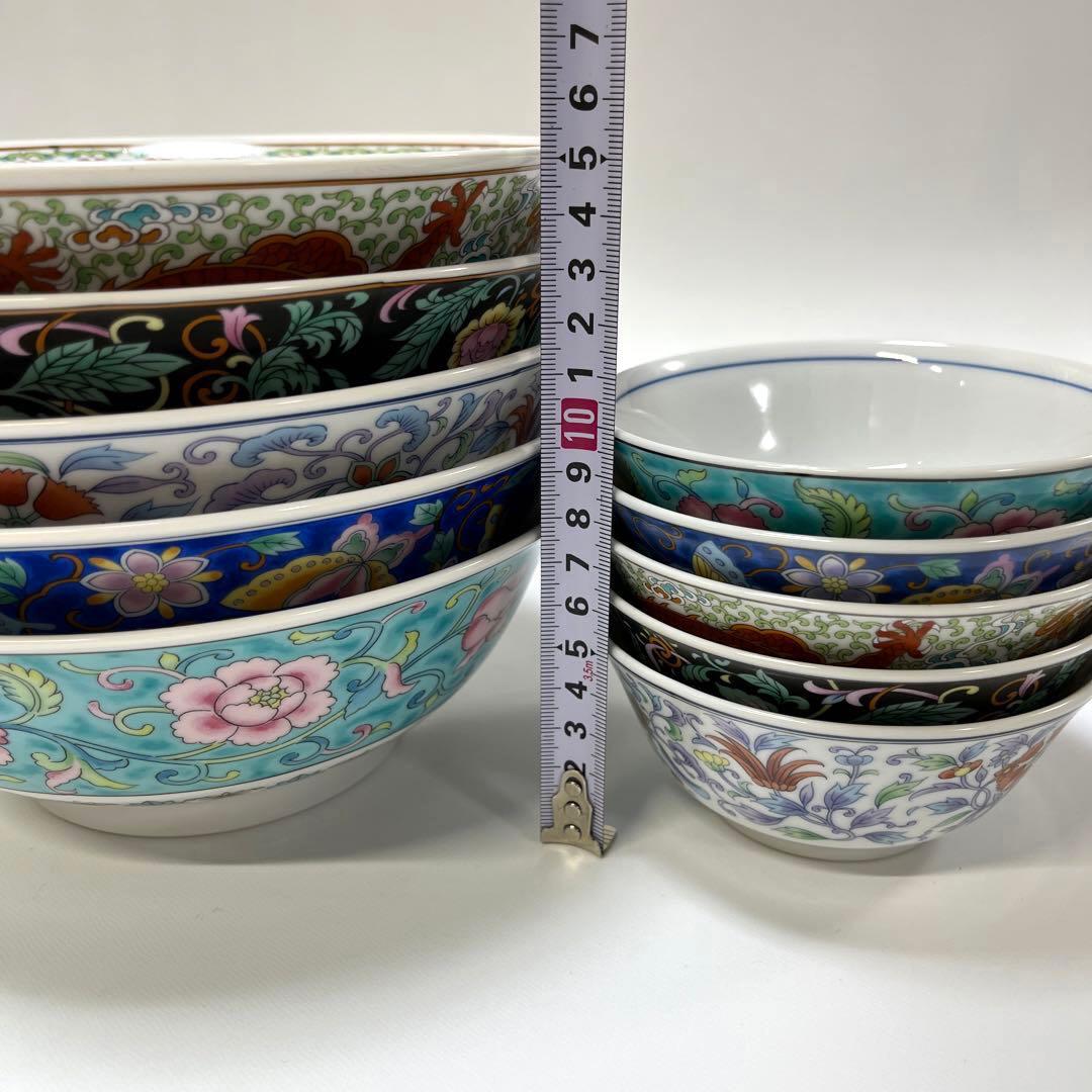 大昭和龍峰製　中華皿　セット　昭和レトロ　ビンテージ　5種類×5個＝25点セット
