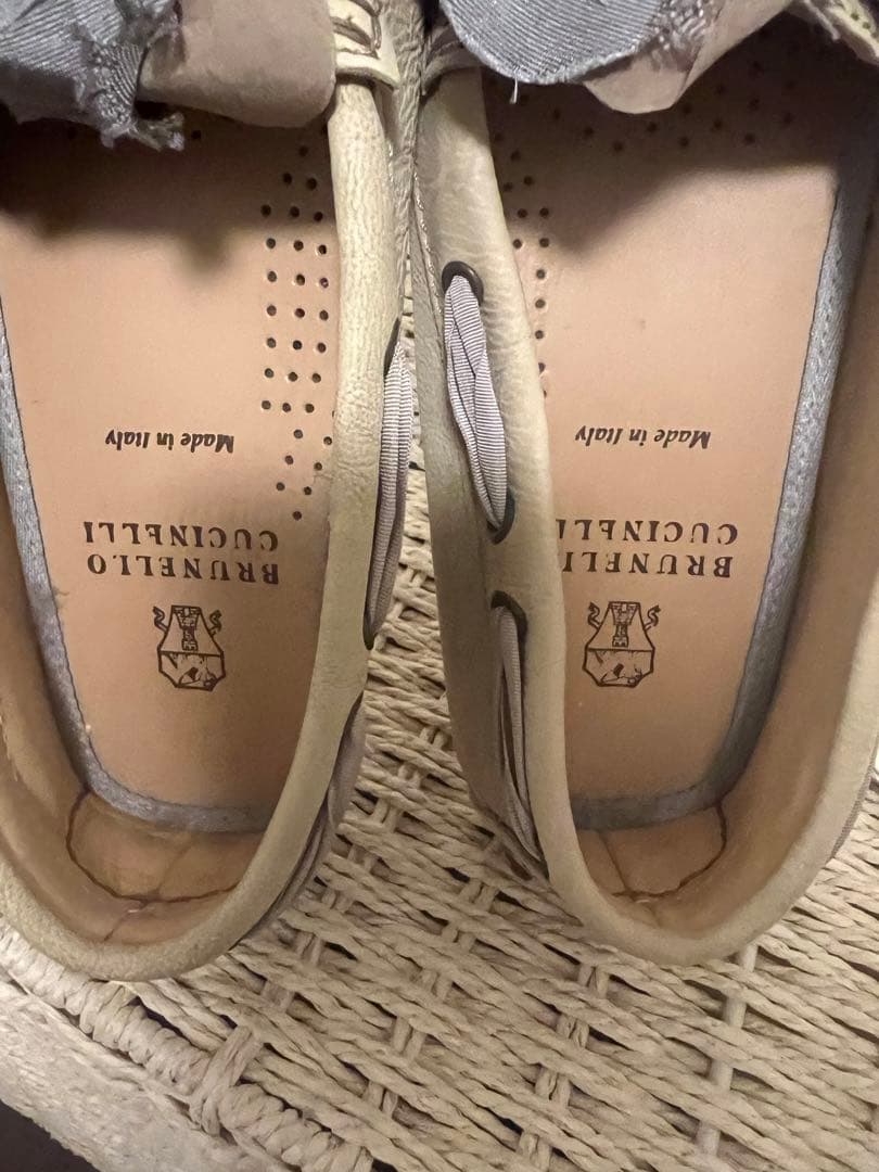 ブルネロクチネリローファーフラットシューズ