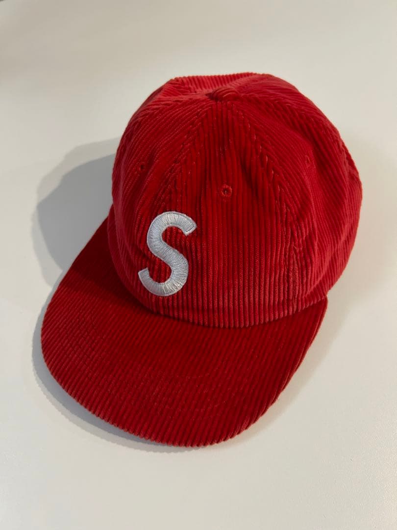 美品 Supreme Corduroy S Logo 6-Panel cap