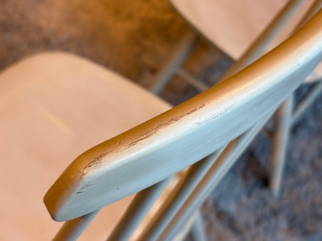 ①太平 ウィンザーチェア　ホワイト　ゴールドスミスチェア　2脚セット　IZ