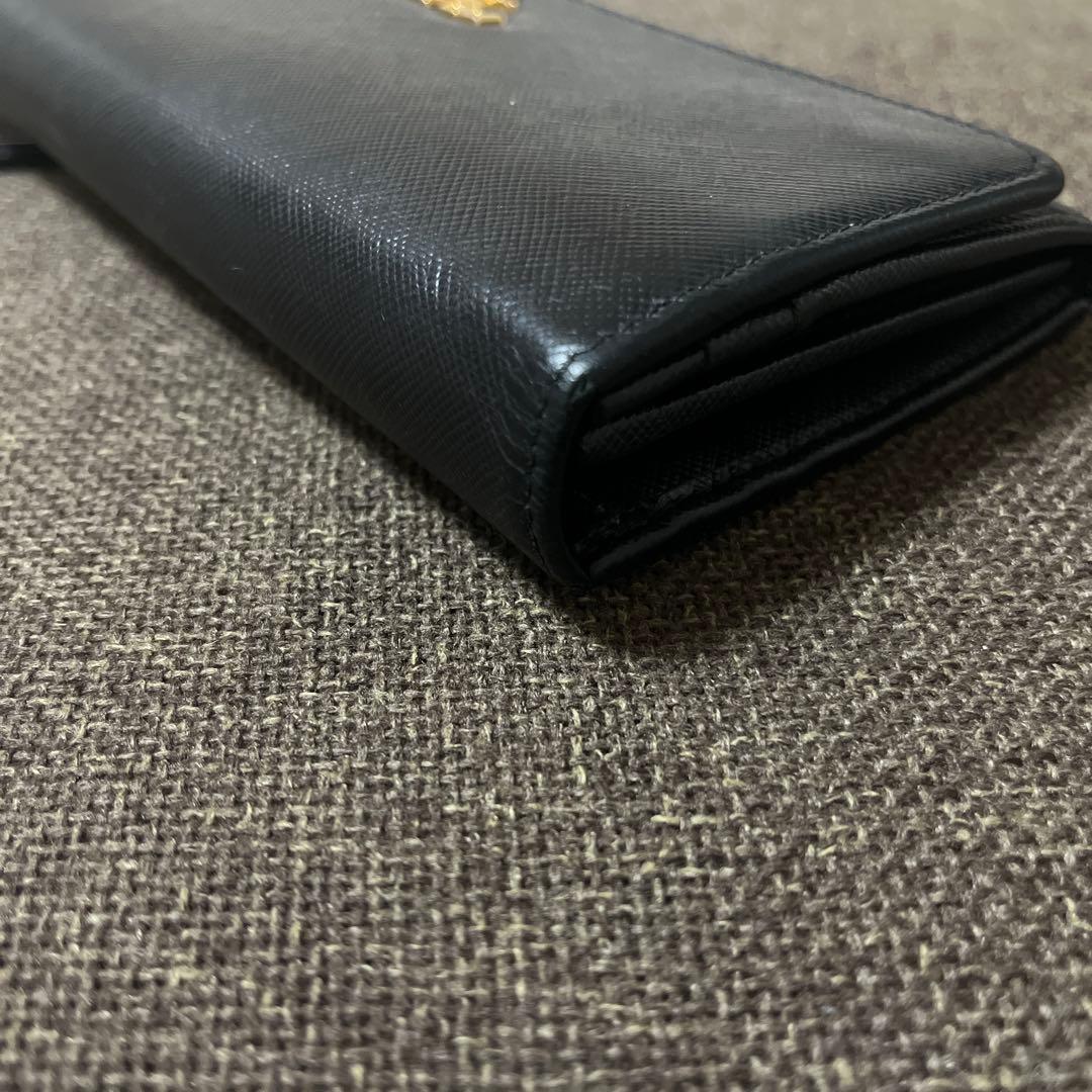 PRADA プラダ サフィアーノレザー 長財布 ブラック