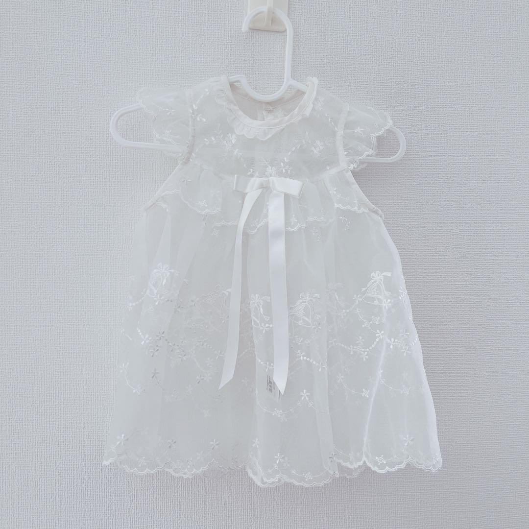 ミキハウス セレモニードレスセット(帽子＆靴下付き)