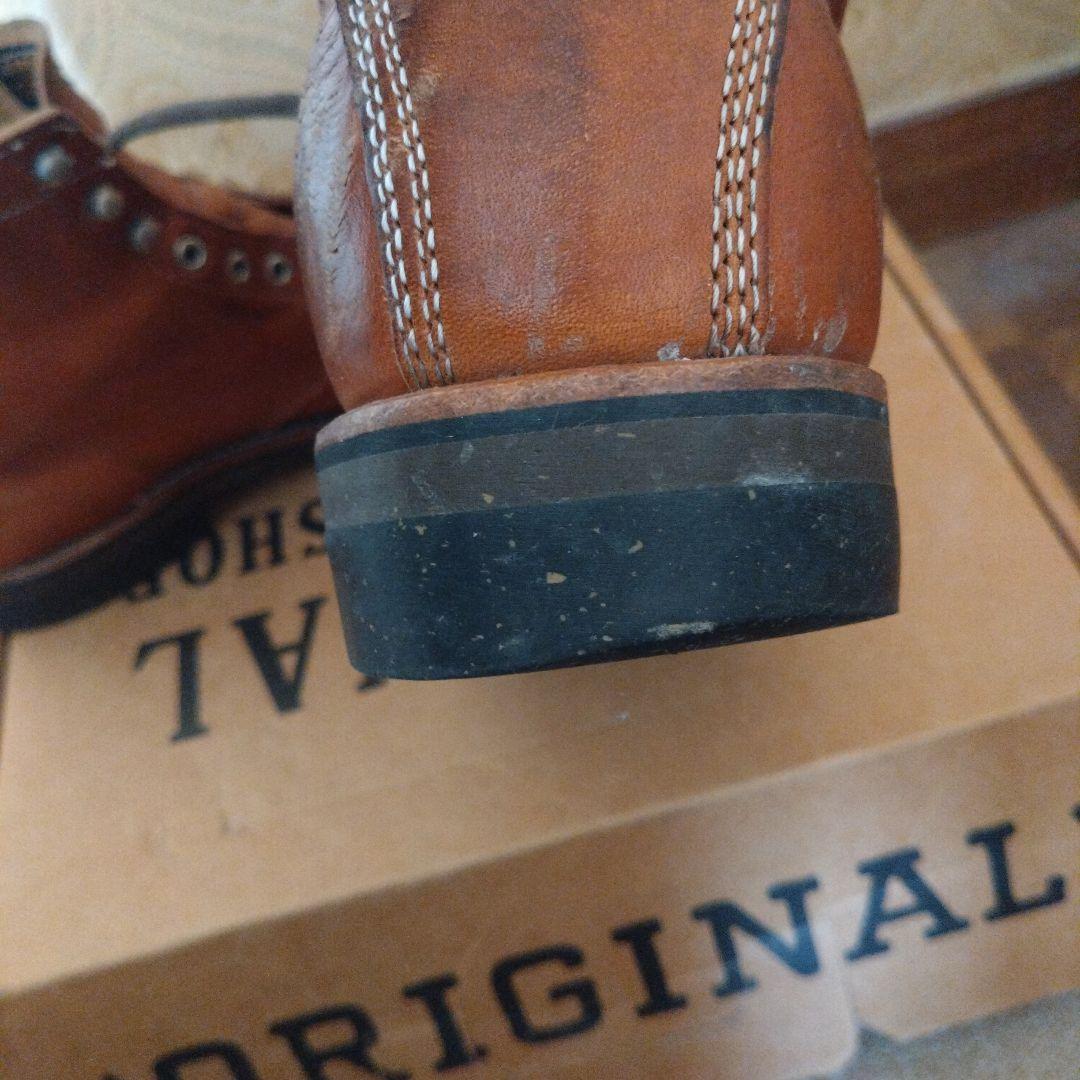 早い者勝ちCHIPPEWA US10ブラウン4353TAN レザー ワークブーツ