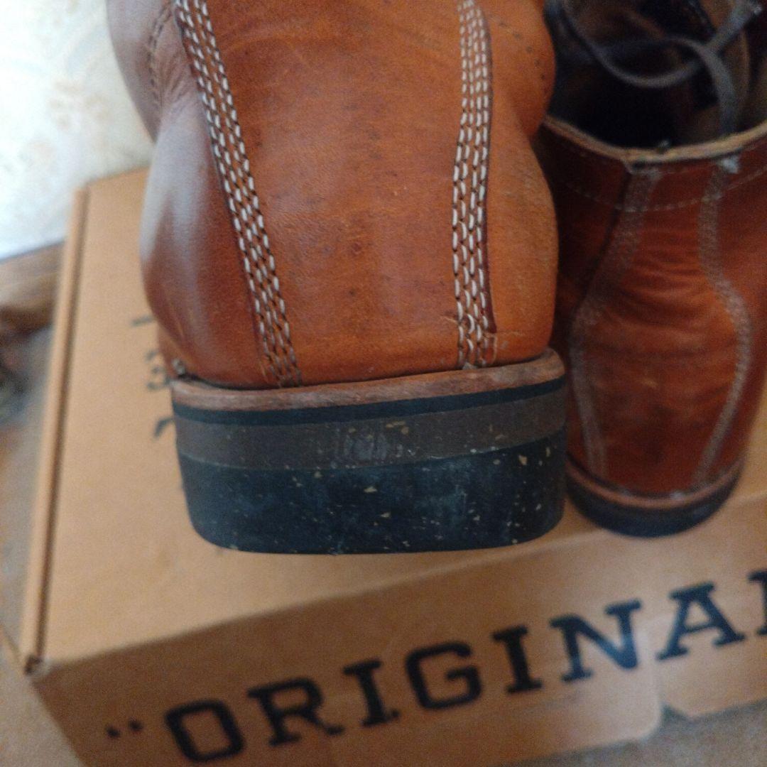 早い者勝ちCHIPPEWA US10ブラウン4353TAN レザー ワークブーツ