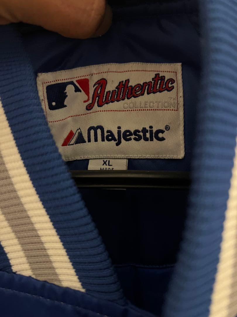 90s ドジャース 極厚Dodgers スタジャン 青色