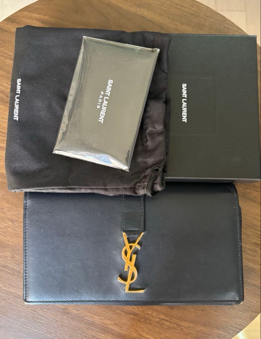SAINT LAURENT 長財布　ネイビー