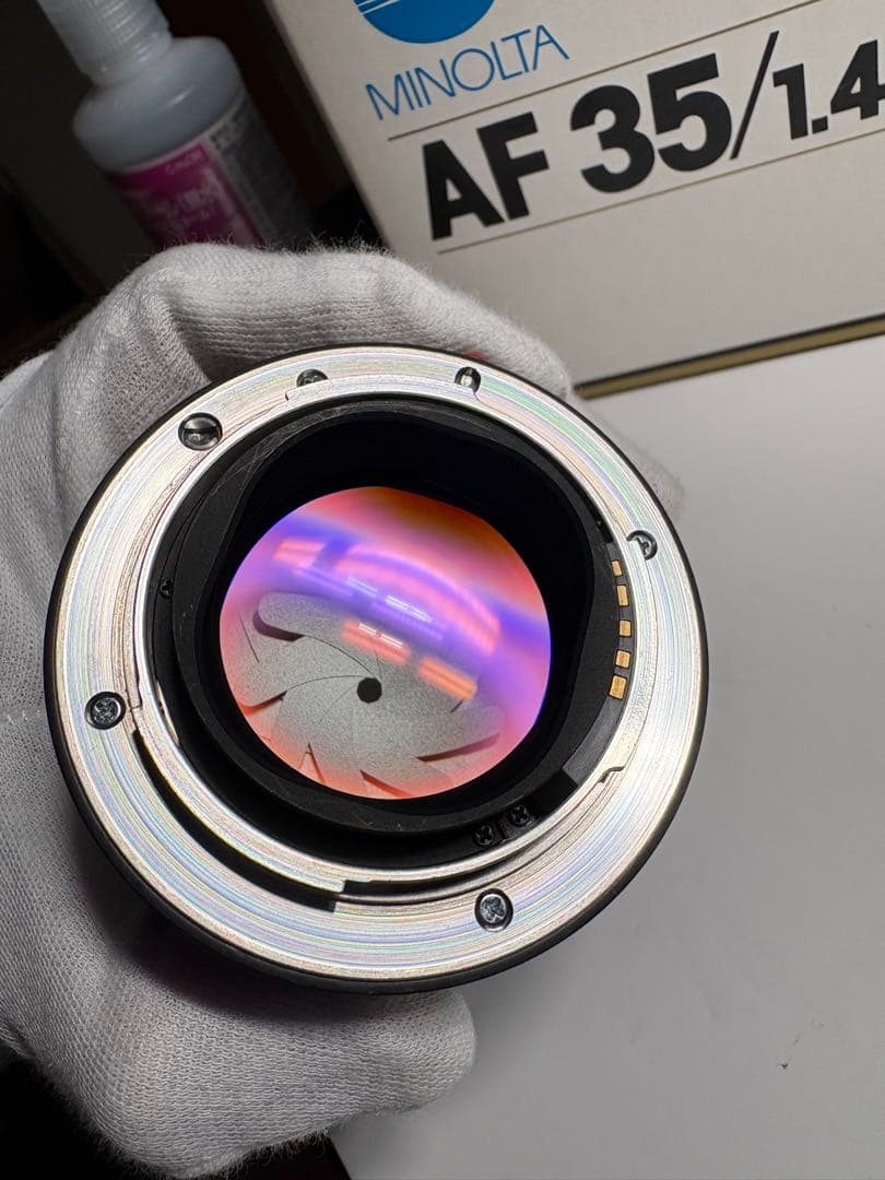 MINOLTA AF 35mm f1.4 A mount 防湿庫保管　MINT