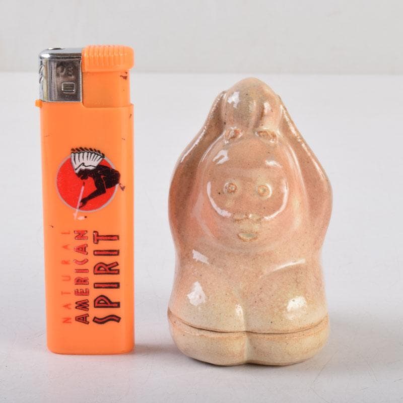 茶道具　朝日焼　七十四代　松林豊斎作　干支　申香合　共箱　V　8597