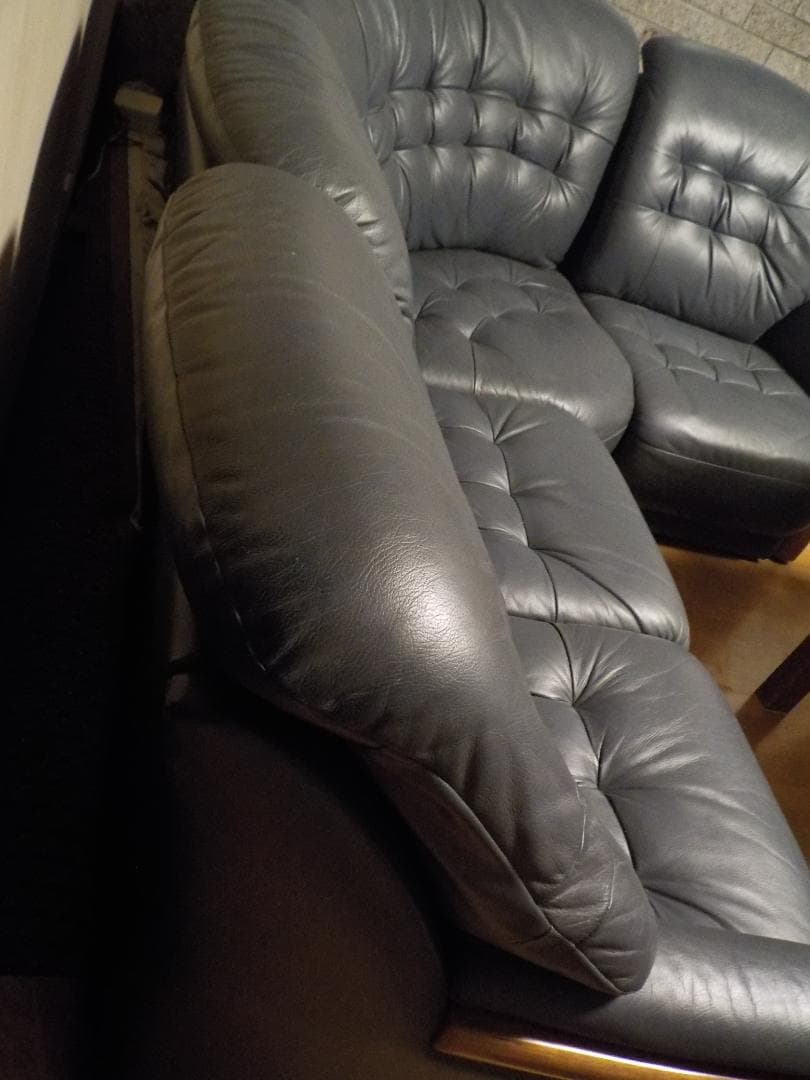 レザー　コーナーソファセット　五人掛け②