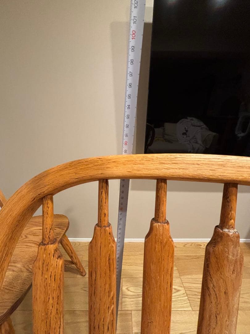 希少　アメリカ製　ダイニングチェア　アームチェア　ウィンザーチェア　剥離