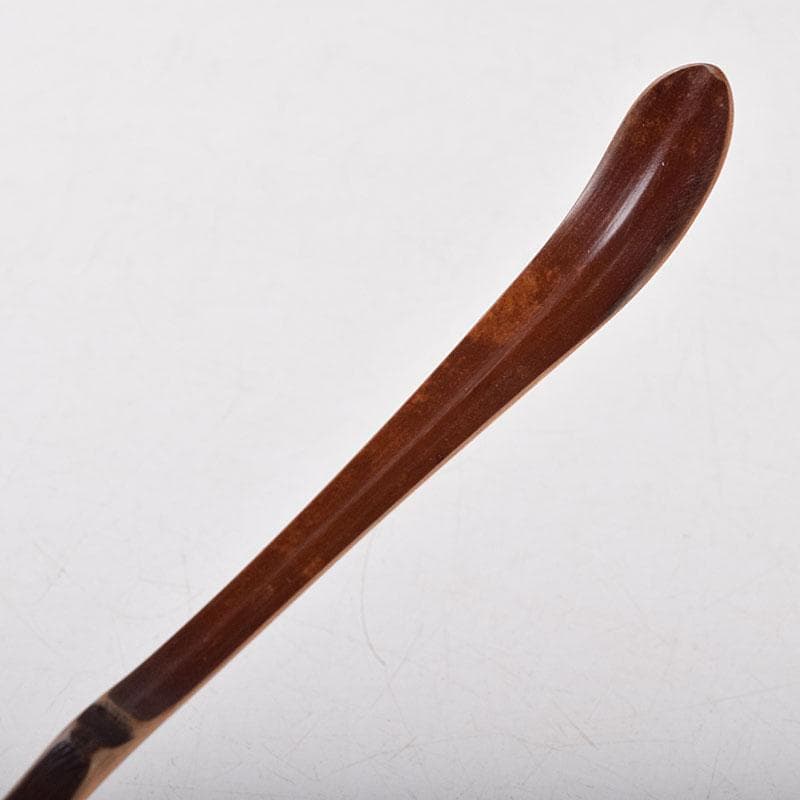 茶道具　表千家十二代敬翁宗左(惺斎)　自作茶杓　共筒共箱　D　R9500