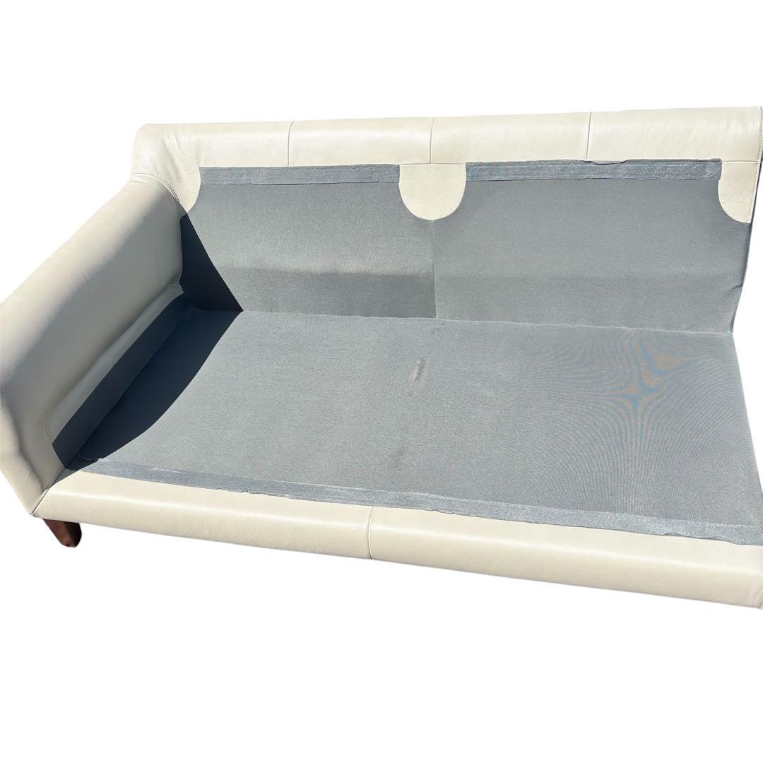 アクタス ACTUS L字型ソファ レザー アイボリー