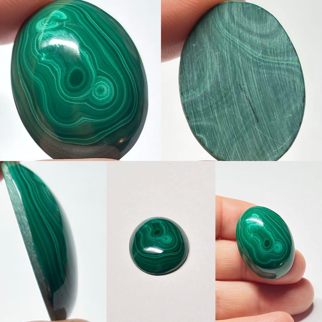 #2080 ♡マラカイト&ラピスラズリ天然石♡マクラメネックレス　ペンダント