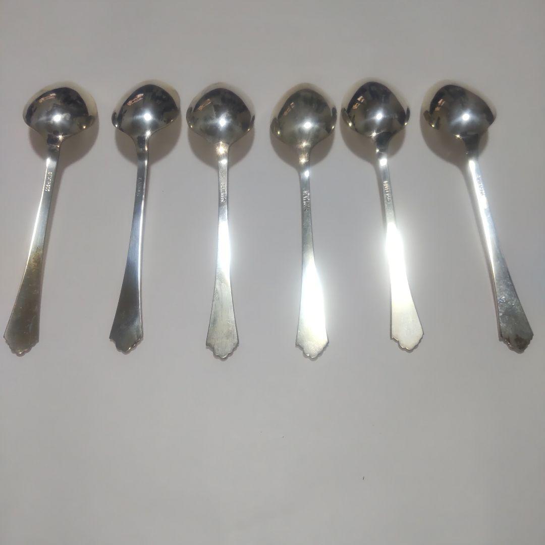 シルバー950装飾スプーン 6本セット