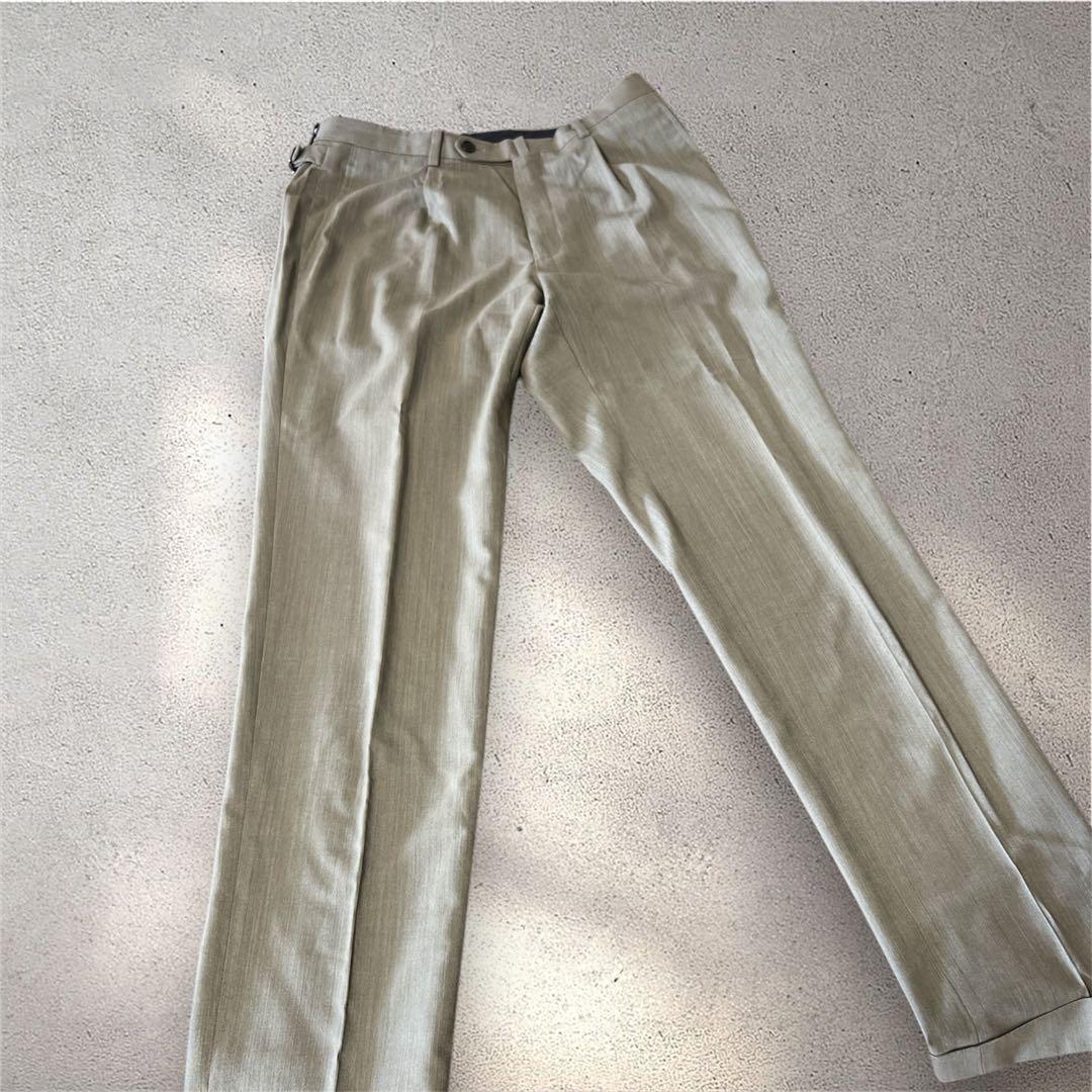 【美品】パーソンズ　フォーメン　スリーピース　スーツ　ブラウン　無地　背抜き