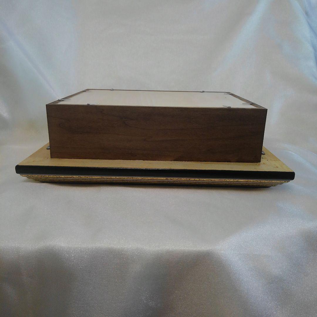 特価　3AP用　超厚額　黒　 水色のマット　No.60247　シャドーボックス