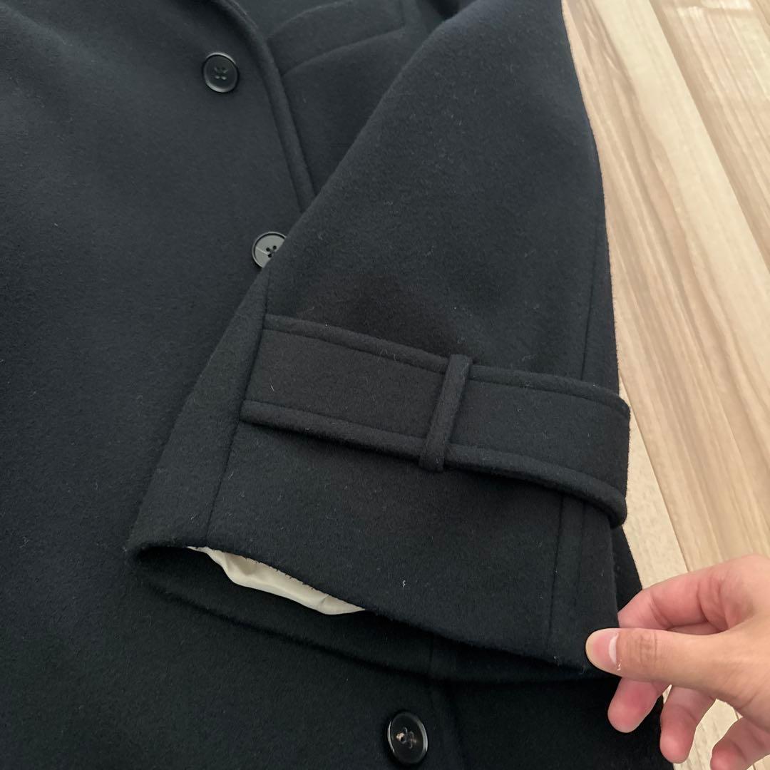 masaSOEウール100%Long Coat 黒