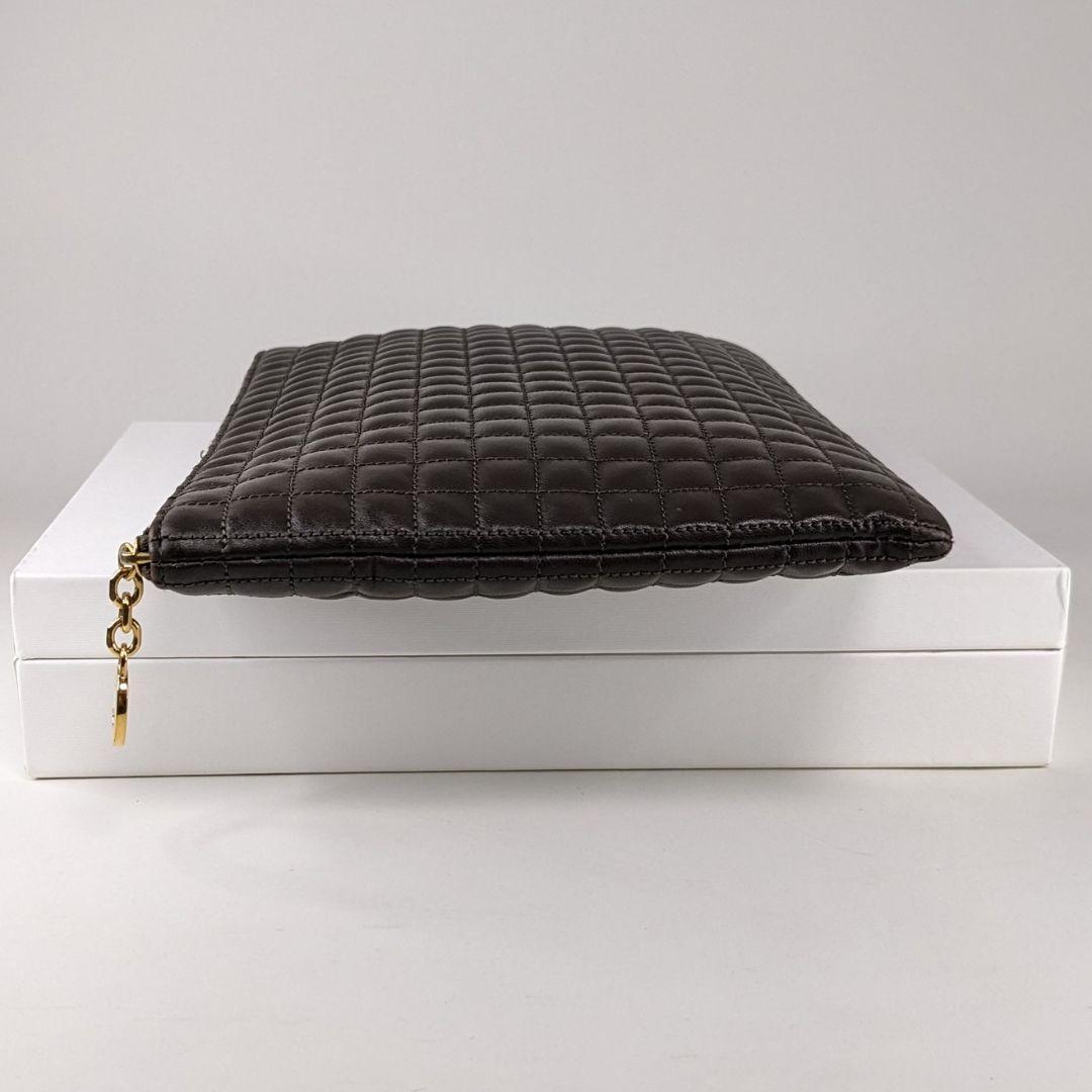 CELINE　セリーヌ　クラッチバッグ　セカンドバッグ　Cチャーム　キルティング