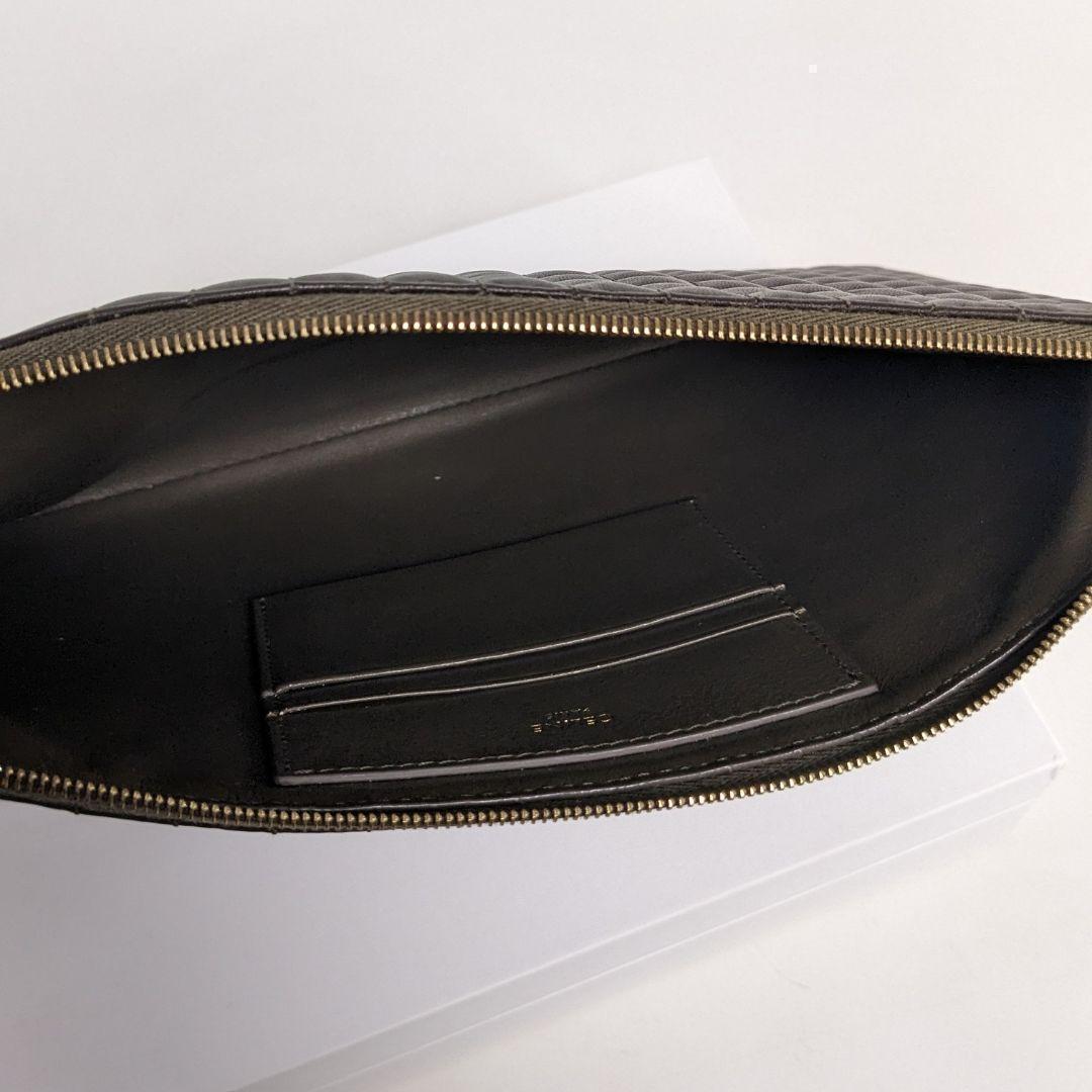 CELINE　セリーヌ　クラッチバッグ　セカンドバッグ　Cチャーム　キルティング