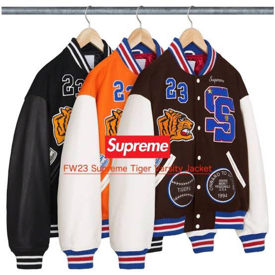 【未使用品】Supreme Tiger Varsity Jacket 2023