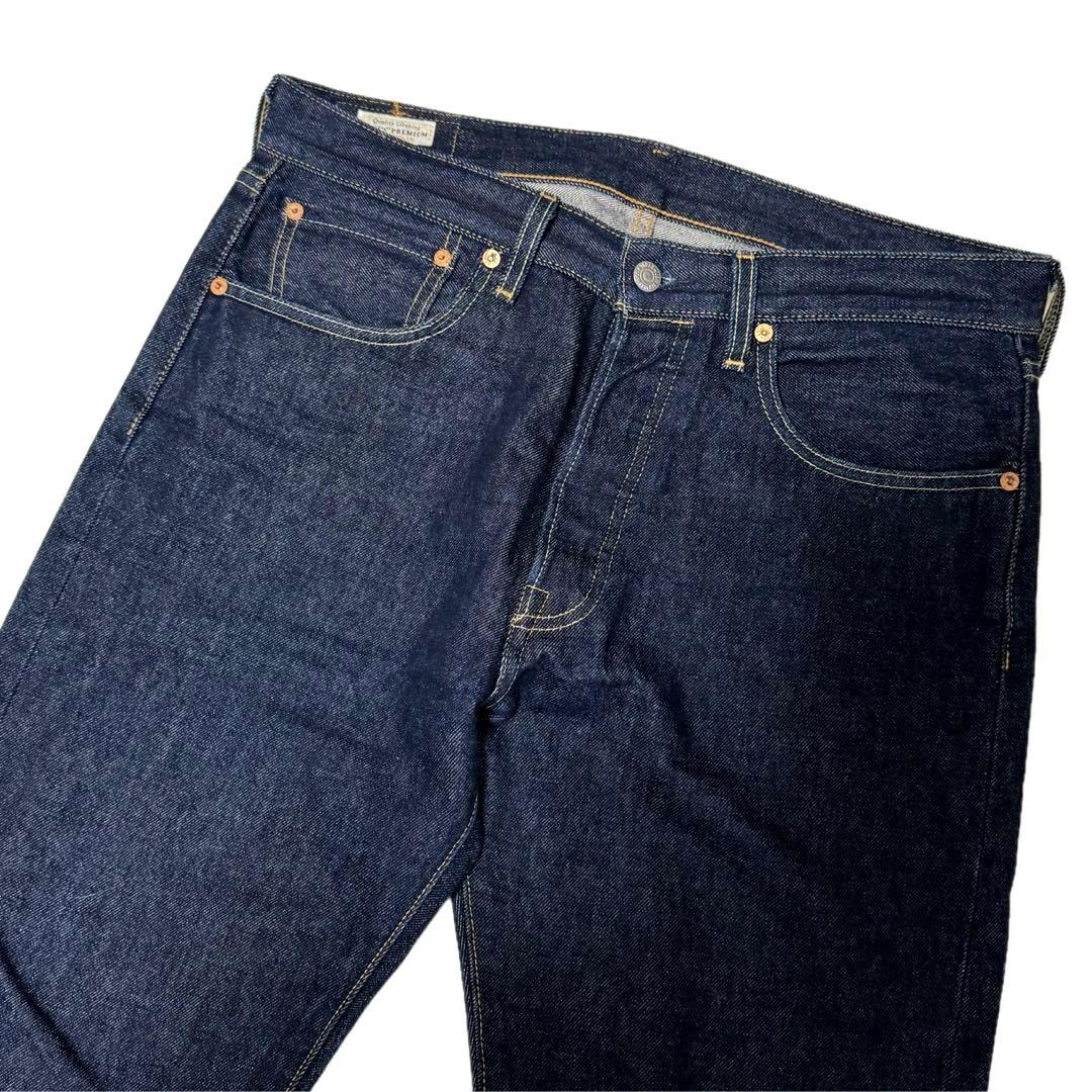 極美品USA製 501 リーバイス 赤耳 セルビッジ W32 デニム 5244