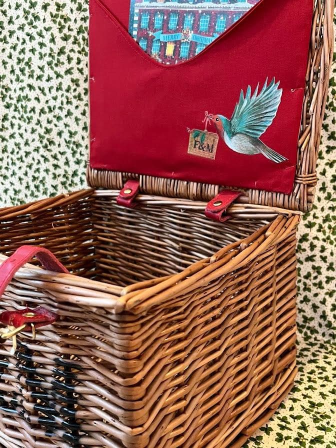 【可愛すぎ…超レア】新作「サンタさんからの手紙ハンパー・バスケット」フォートナム