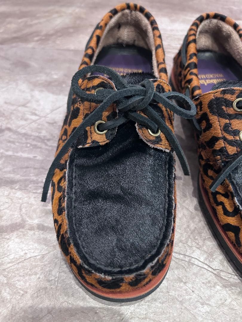 TIMBERLAND × WACKO MARIA デッキシューズ レオパード柄