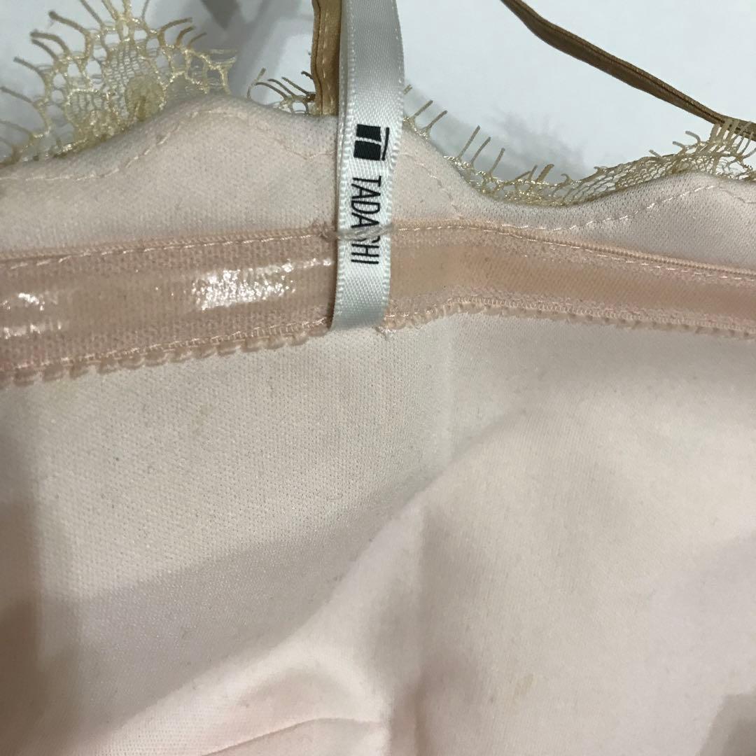 レア【極美品】サイズ0 タダシショージ ベアトップドレス ビーズ レース xs