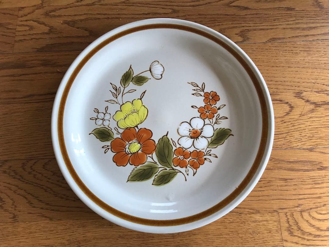 ストーンウエア　ディナープレート　陶器　26cm位　アンティーク　アメリカ　北欧