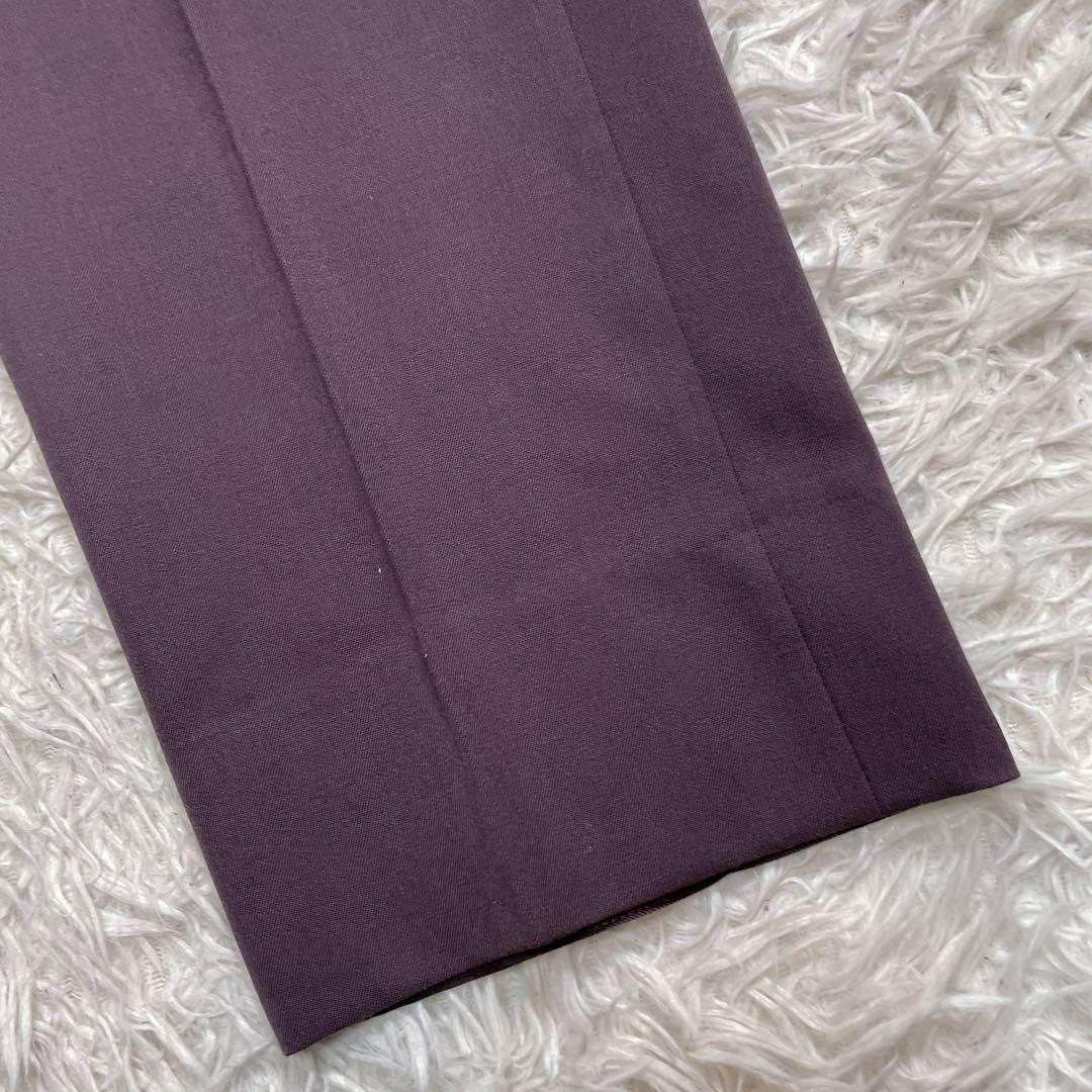 ヴィンテージ　ダブル　スーツ　セットアップ　紫　パープル　XL相当