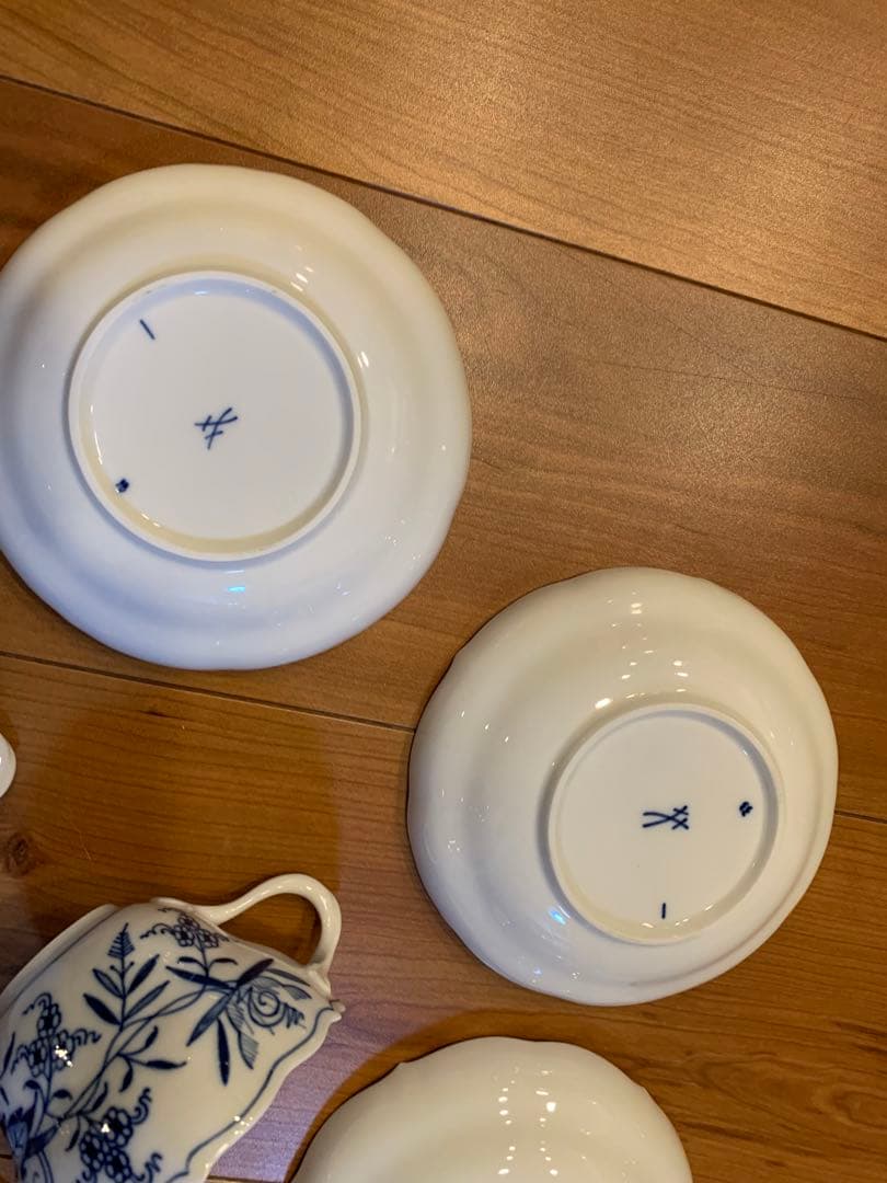 マイセン　ブルーオニオン　ティーセット