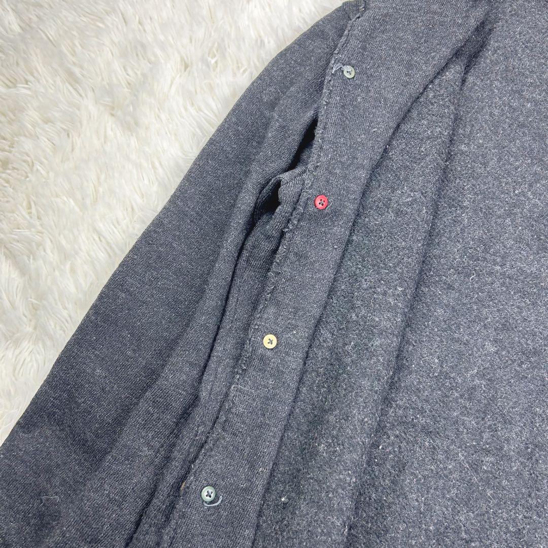 希少✨　美品　45rpm ウール縮絨　スタンドカラージャケット　ロゴ刺繍