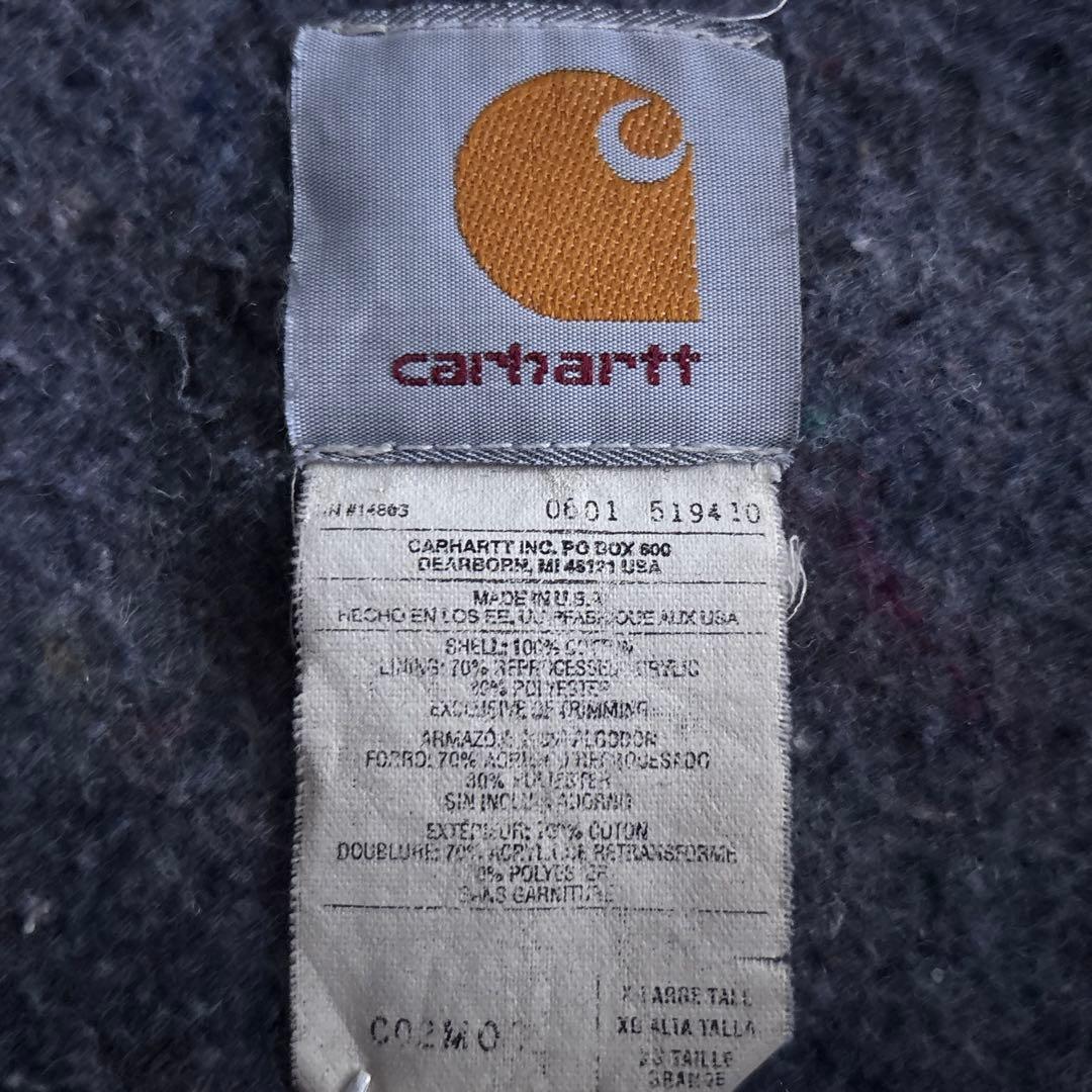 USA製■00's■carhartt【XL】モスグリーン チョアコート フェード