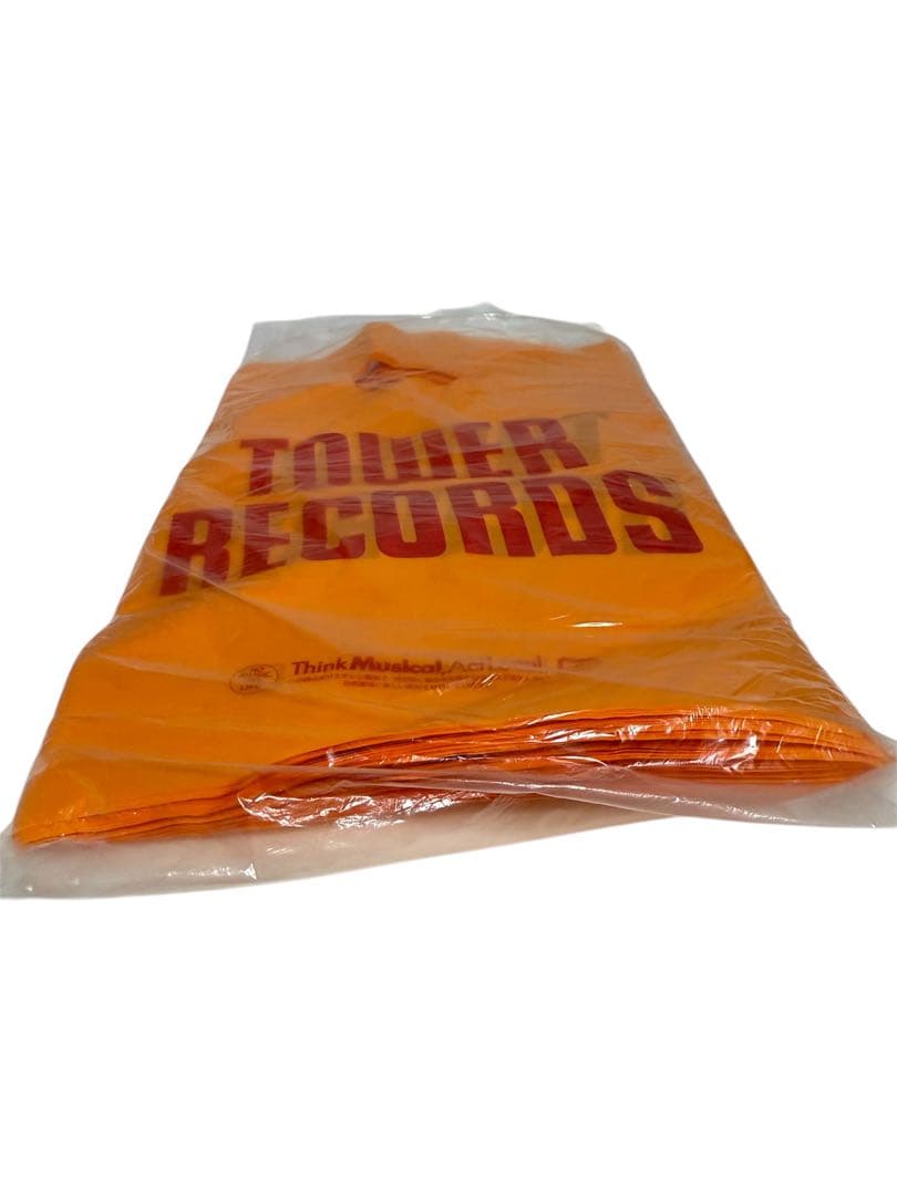 TOWER RECORDS ショッピングバッグ オレンジ　80枚