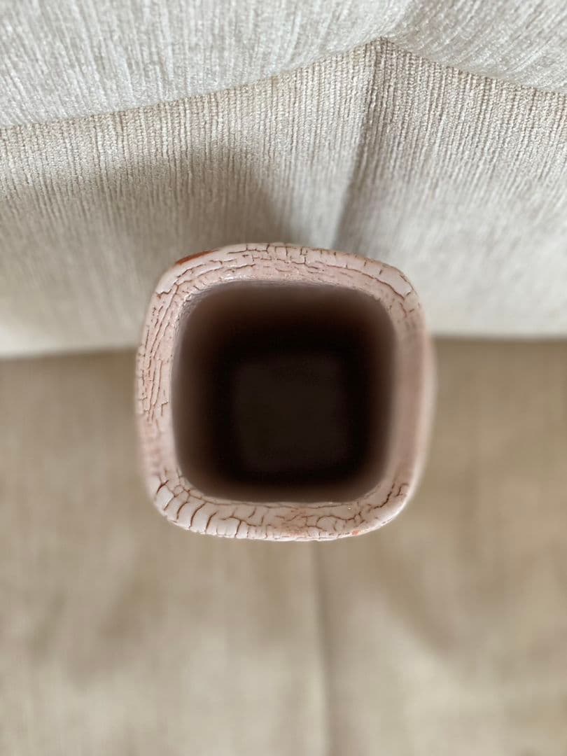 値下げ❗未使用 美濃焼 荘山窯 紅志野 花入 林 亮次 花瓶