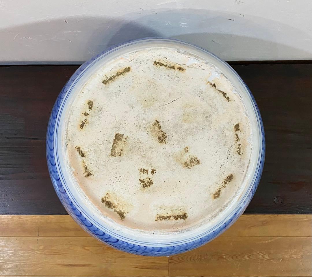 手描き火鉢　鳳凰図柄　美品