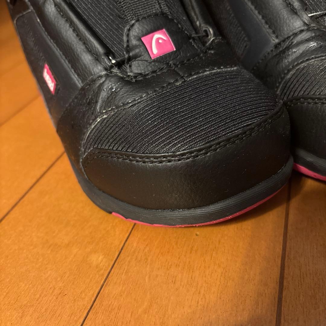 値下げ、美品！ヘッド　スノーボードブーツ ブラック/ピンク２３.５