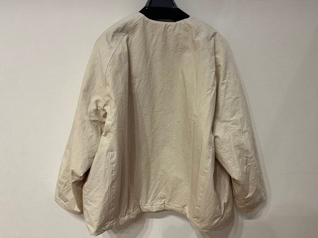 かぐれ ノーカラージャケットQuilted short coat 中綿 コート