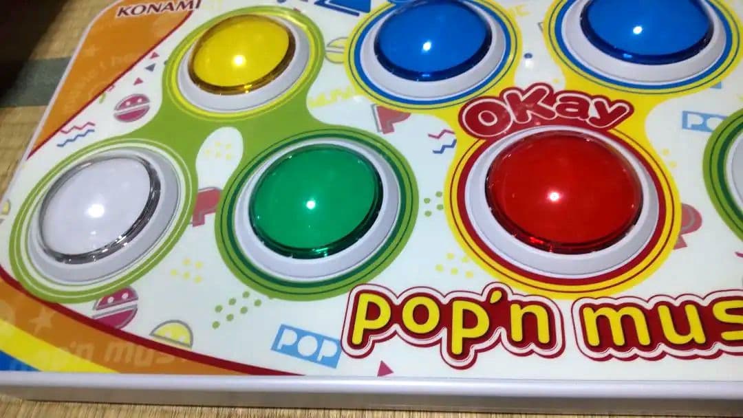 比較的美品 ポップンミュージック プレミアムコントローラー 汎用新品基盤