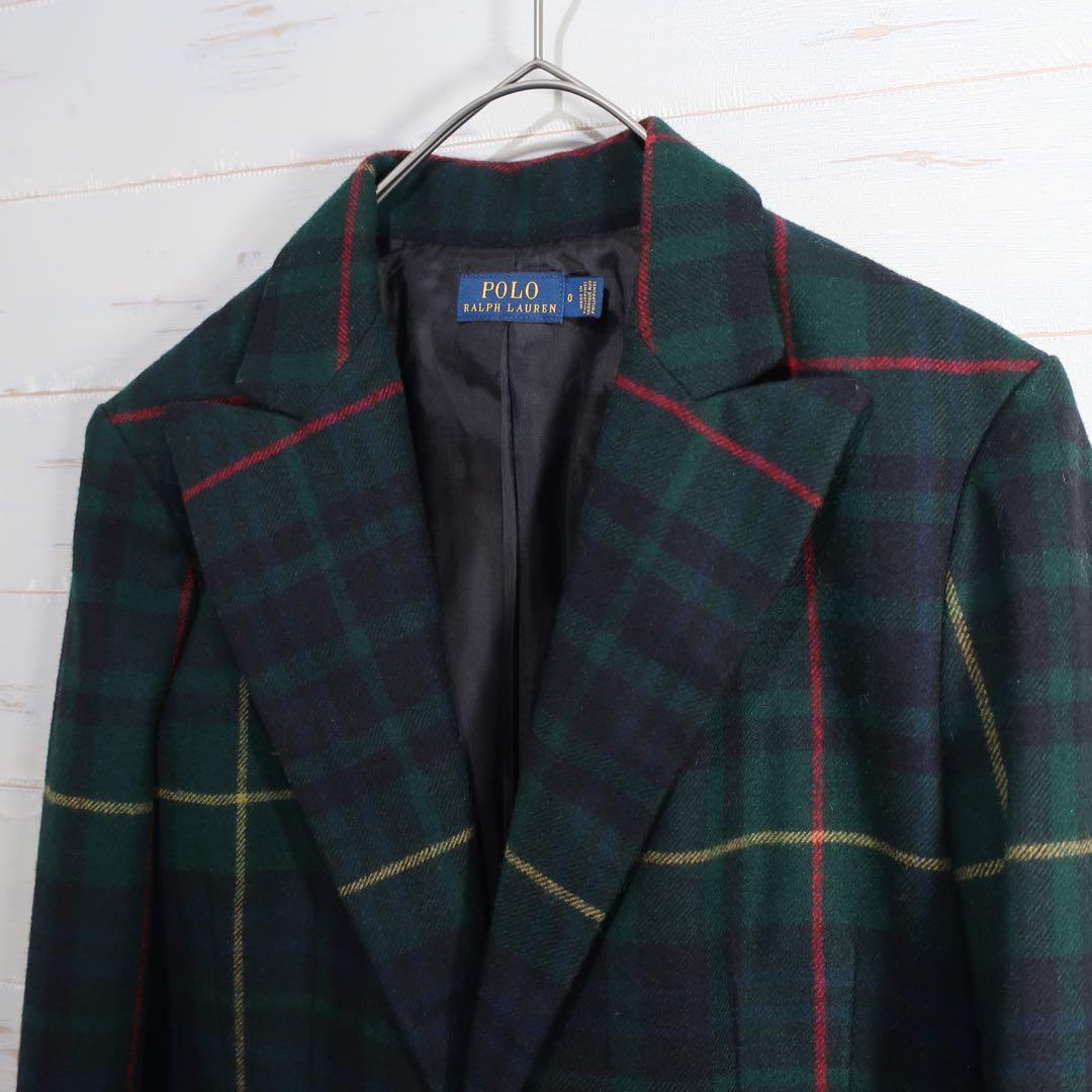 M*I様 POLO ラルフローレン タータンチェック ウールブレザー XS 現行