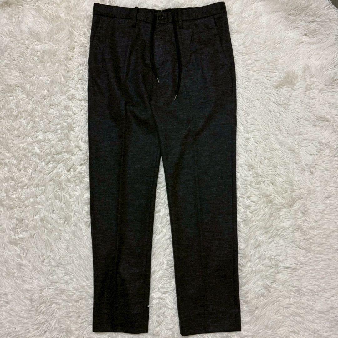 未使用級 XL✨ナノユニバース トラベルスーツ ダメリーノ ストレッチ 黒グレー