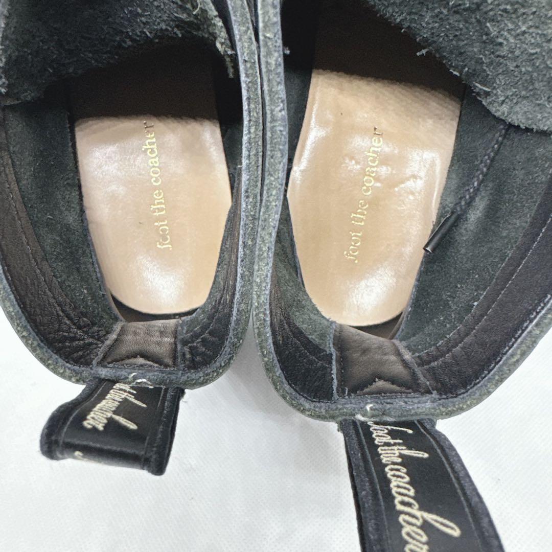foot the coacher モカシン ワークブーツ 黒 7 26cm