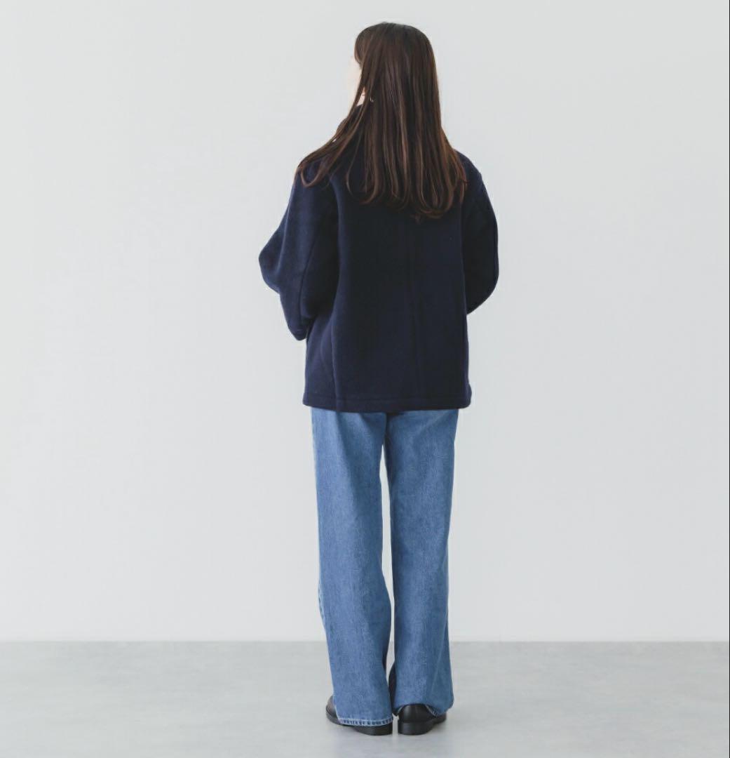 DANTON ダントン ウールモッサ ジャケット 38 ネイビー